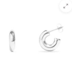 Silver Chunky Hoop Earrings | Stainless Steel | Hypoallergenic & Tarnish-Free